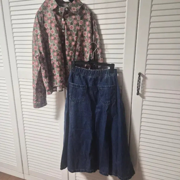 [BUNJANG] High-Waist Denim Skirt / 허리밴딩 청치마