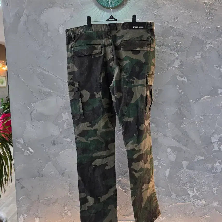 [BUNJANG] Hyper Denim Camo Cargo Pants / 하이퍼데님 카모 카고 팬츠 34사이즈(36도맞음)