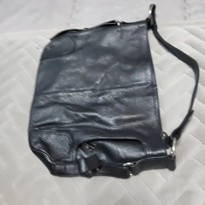 [BUNJANG] Elegant Black Leather Shoulder Bag / 엘레강스 가방