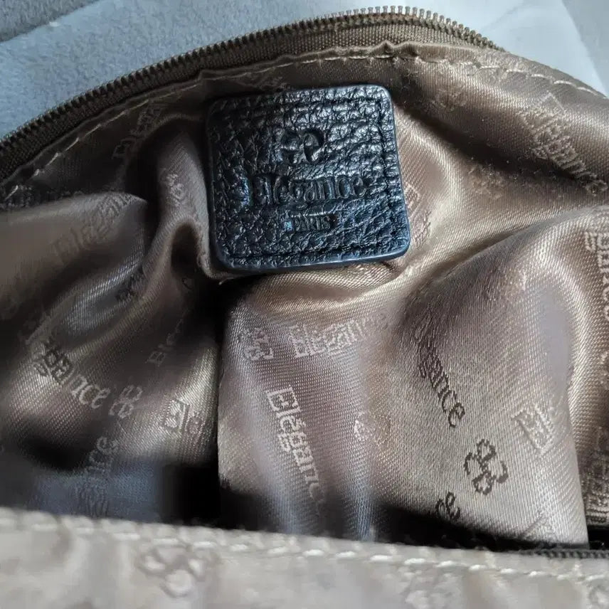 [BUNJANG] Elegant Black Leather Shoulder Bag / 엘레강스 가방