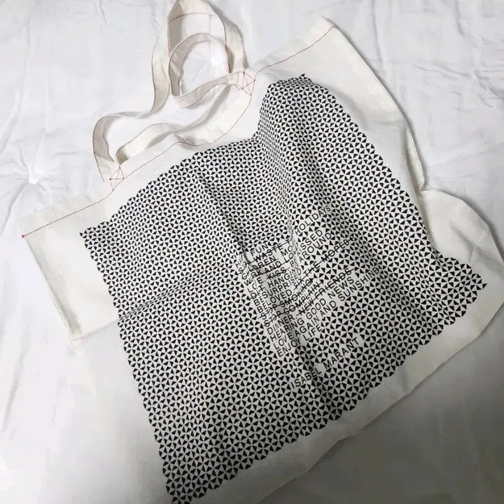 [SOLD OUT] 이자벨마랑 아이보리 패턴 신발주머니겸에코백
