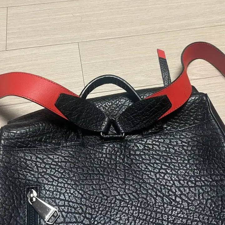 [BUNJANG] Bruno Magli Leather Backpack / (상태극상) 정품 브루노말리 블랙 가죽 배낭 백팩