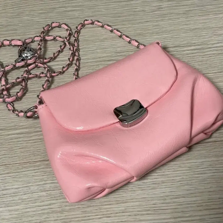 [BUNJANG] Pink Chain Bag Crossbody Shoulder Mini Bag / 플랩백 핑크 체인백 크로스백 숄더백 미니백