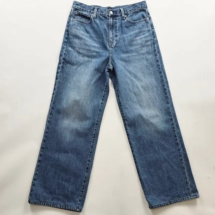 [BUNJANG] Uniqlo Wide Denim Jeans / 유니클로 청바지 와이드 데님 사이즈30 R5183