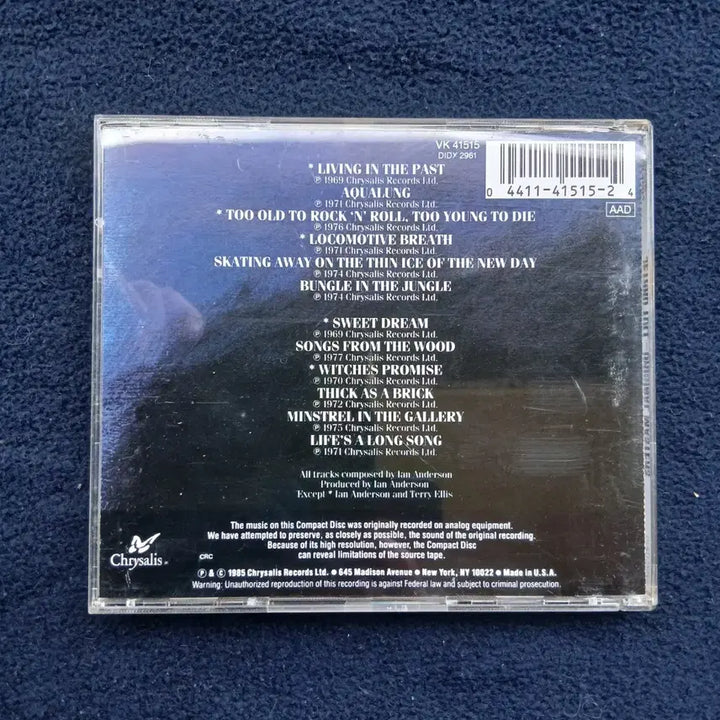 [BUNJANG] Jethro Tull Original Masters CD / JETHRO TULL ORIGINAL MASTERS