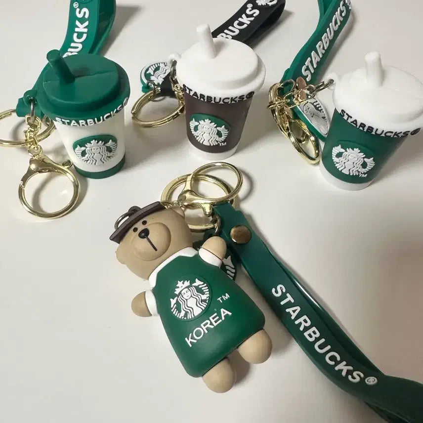 [BUNJANG] Starbucks Style Keychain Set / 스타벅스 모양 키링 4개 일괄