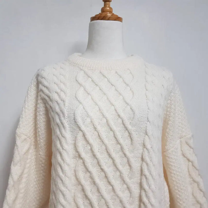 [BUNJANG] PRESENT Ivory Knit Sweater / 4691/PRESENT 여 free사이즈 아이보리니트/내옷방