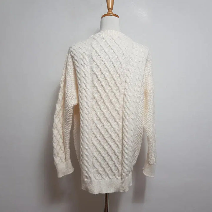 [BUNJANG] PRESENT Ivory Knit Sweater / 4691/PRESENT 여 free사이즈 아이보리니트/내옷방