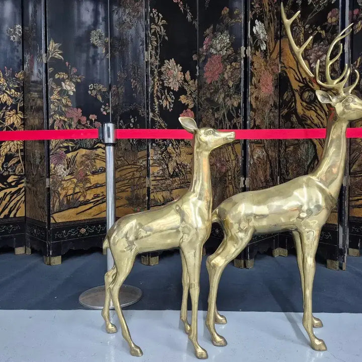 [SOLD OUT] 황동 사슴 장식품 한쌍