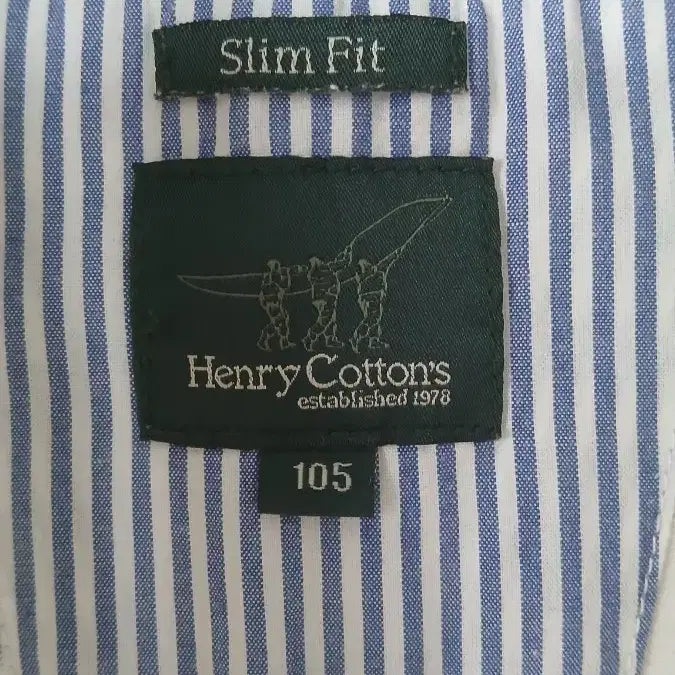 [BUNJANG] Henry Cotton Stripe Shirt Slim Fit / 헨리코튼 스트라이프 셔츠 105 슬림핏 면피좋음사용감