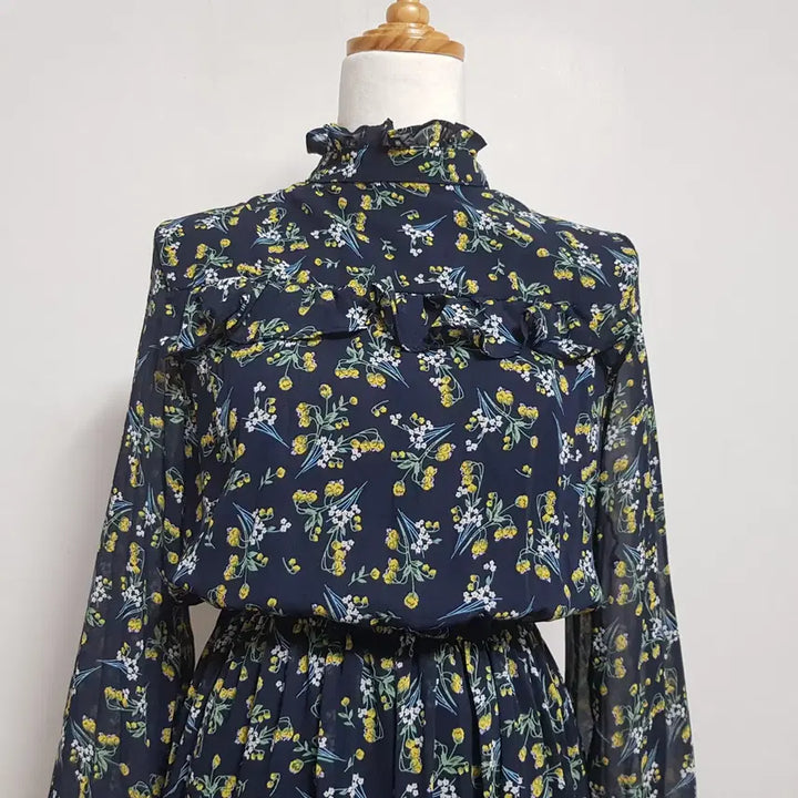 [BUNJANG] My Closet Navy Chiffon Dress / 4865/쉬폰원피스 여 free사이즈 네이비원피스/내옷방