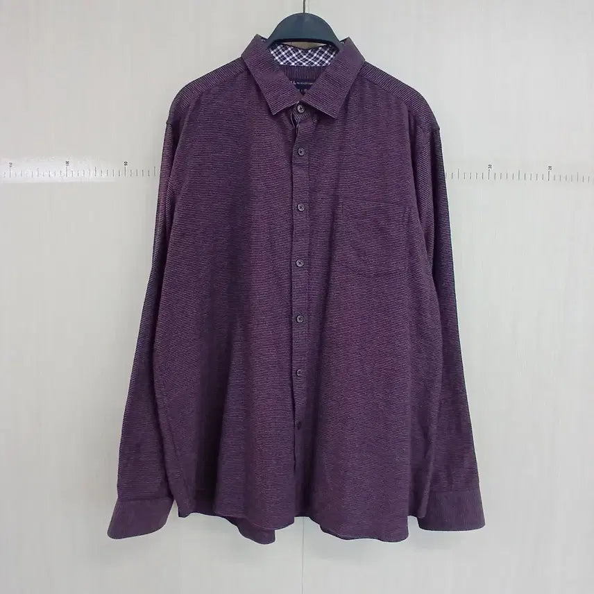 [BUNJANG] Jill by Jill Stuart Wine Striped Long Sleeve Shirt / 질바이질스튜어트 와인색 스트라이프 긴팔 셔츠
