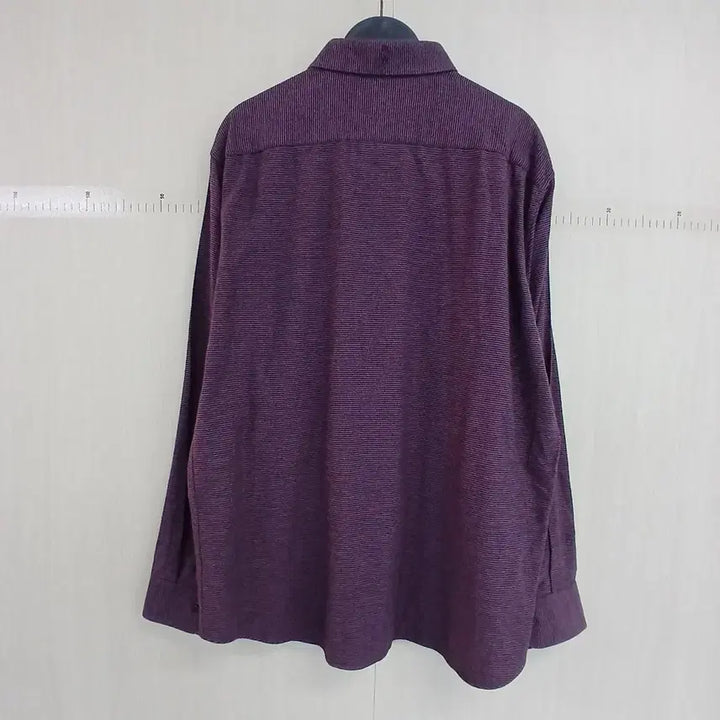 [BUNJANG] Jill by Jill Stuart Wine Striped Long Sleeve Shirt / 질바이질스튜어트 와인색 스트라이프 긴팔 셔츠