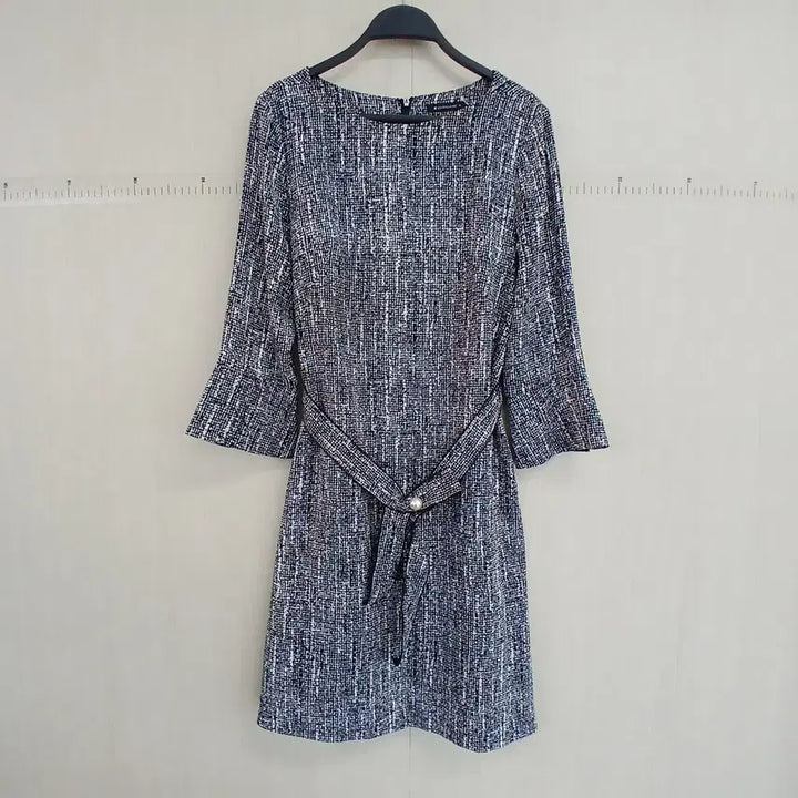[BUNJANG] Chatelaine Belted Midi Dress / 샤트렌 벨트 반팔 원피스