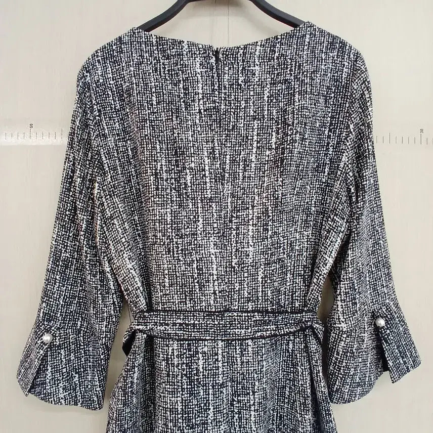 [BUNJANG] Chatelaine Belted Midi Dress / 샤트렌 벨트 반팔 원피스