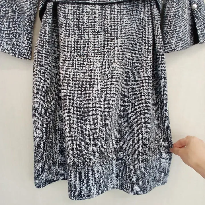 [BUNJANG] Chatelaine Belted Midi Dress / 샤트렌 벨트 반팔 원피스
