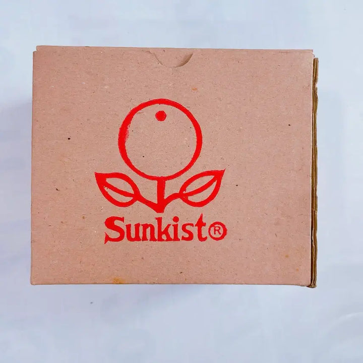 [BUNJANG] Sunkist BongBong Orange Glass Cup Set / 썬키스트 봉봉오렌지 유리컵 2p(상자포함 새상품)