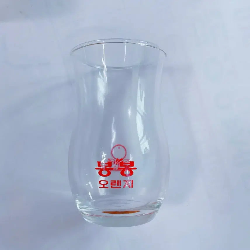 [BUNJANG] Sunkist BongBong Orange Glass Cup Set / 썬키스트 봉봉오렌지 유리컵 2p(상자포함 새상품)