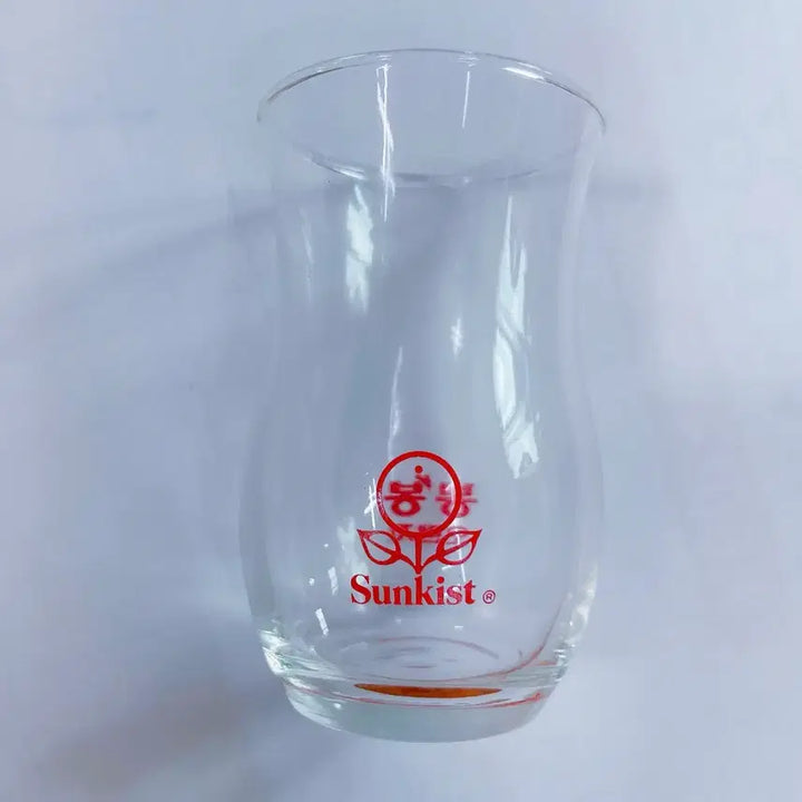 [BUNJANG] Sunkist BongBong Orange Glass Cup Set / 썬키스트 봉봉오렌지 유리컵 2p(상자포함 새상품)