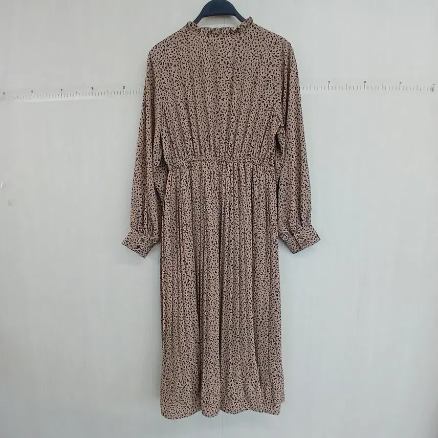 [BUNJANG] Chiffon Floral Long Sleeve Dress / 쉬폰 잔꽃무늬 롱 원피스 긴팔