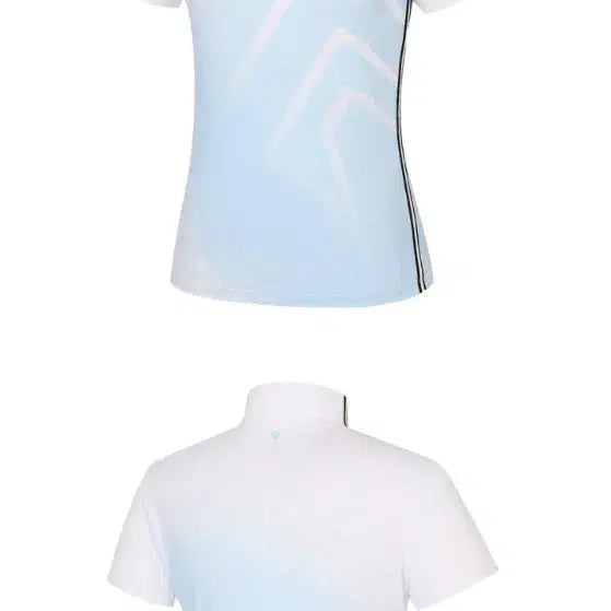 [BUNJANG] Renoma Gradient Printed High Neck T-shirt / 레노마 / 그라데이션 나염 하이넥 반팔티 90