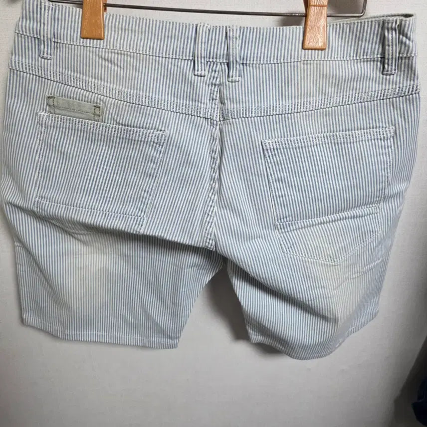 [BUNJANG] PANICALE Hickory Stripe Half Pants / [PANICALE] 이태리 명품 파니칼레 히코리 스트라이프 하프 팬츠
