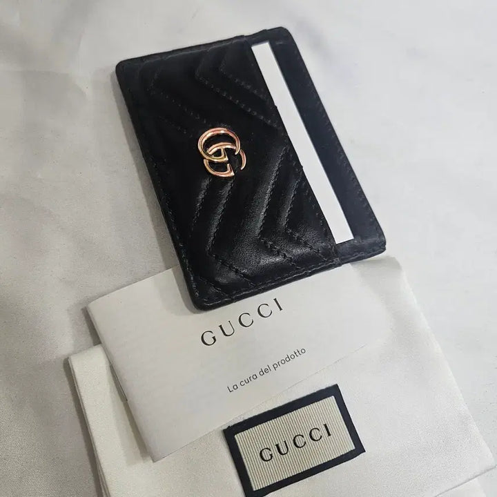 [BUNJANG] Gucci Marmont Card Wallet Black 443127 / 구찌 마몬트 카드지갑 블랙 모델 443127