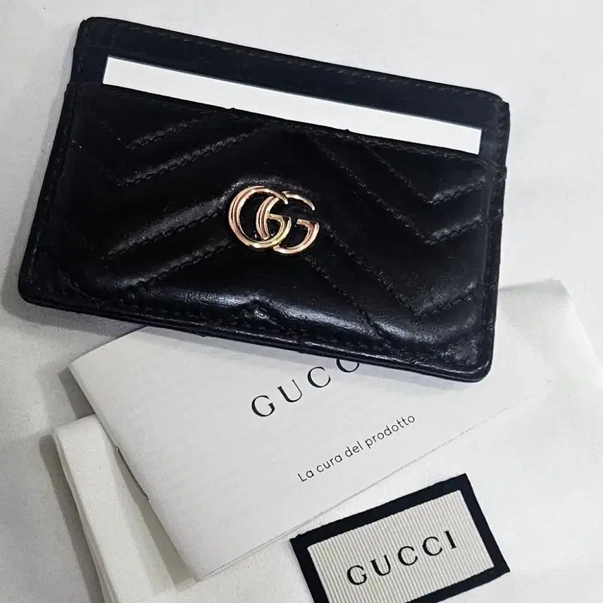 [BUNJANG] Gucci Marmont Card Wallet Black 443127 / 구찌 마몬트 카드지갑 블랙 모델 443127
