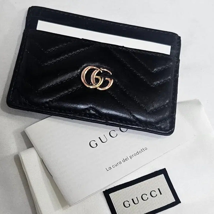 [BUNJANG] Gucci Marmont Card Wallet Black 443127 / 구찌 마몬트 카드지갑 블랙 모델 443127