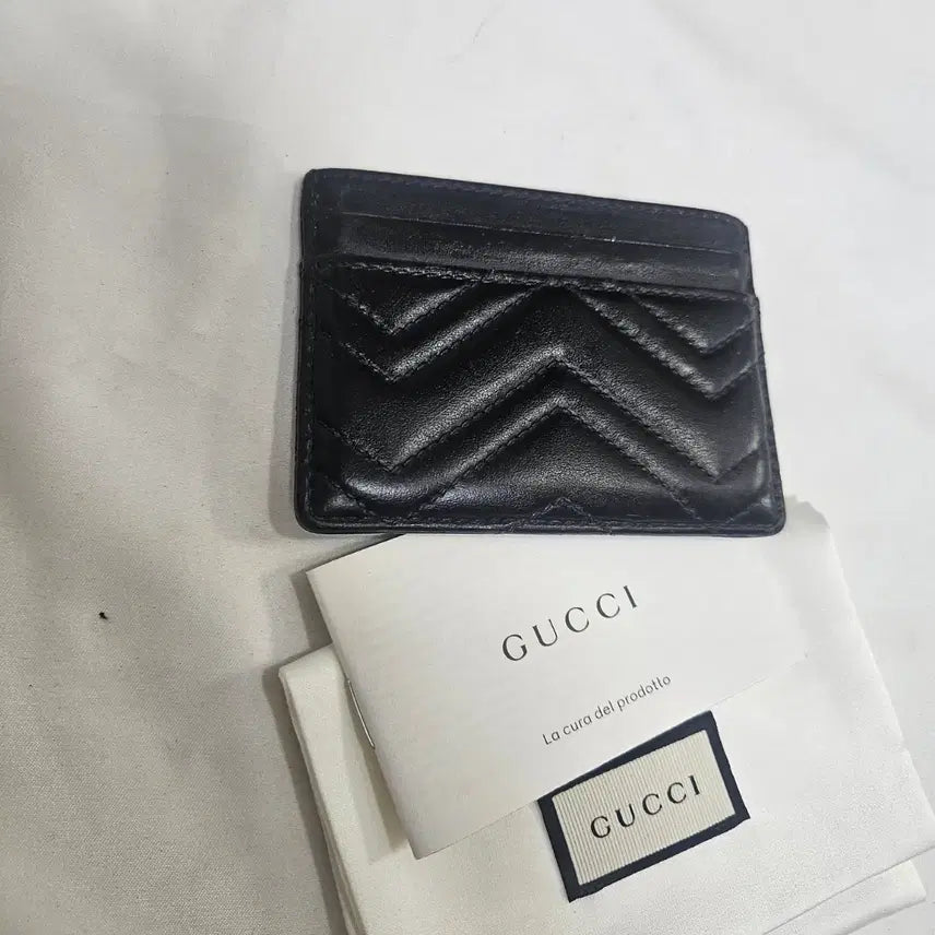 [BUNJANG] Gucci Marmont Card Wallet Black 443127 / 구찌 마몬트 카드지갑 블랙 모델 443127