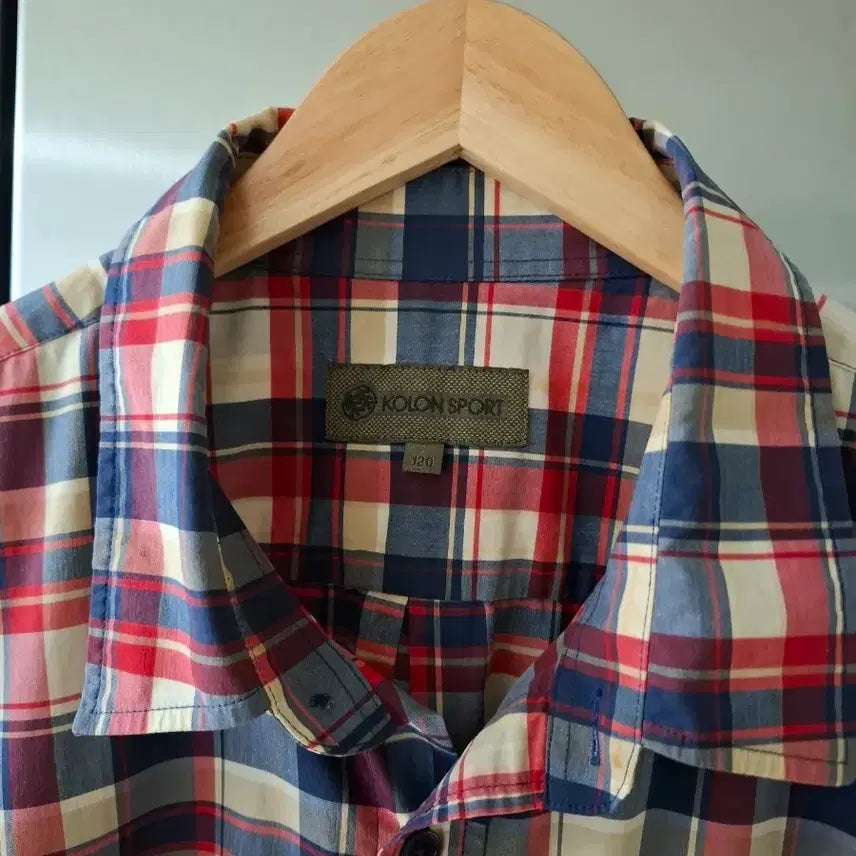 [SOLD OUT] 코오롱스포츠 체크 셔츠 120