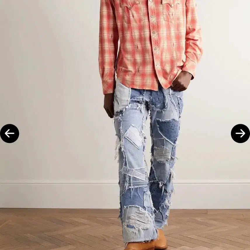 [SOLD OUT] RRL 플래드 웨스턴 셔츠 L