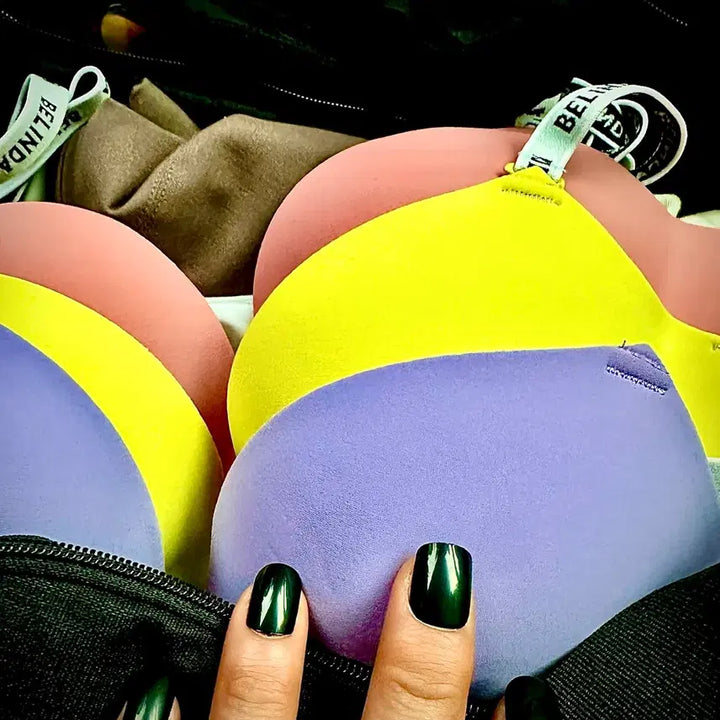 [BUNJANG] BELINDA Bra (Pink/Yellow/Purple) Set / BELINDA 브라 핑크/옐로우/퍼플