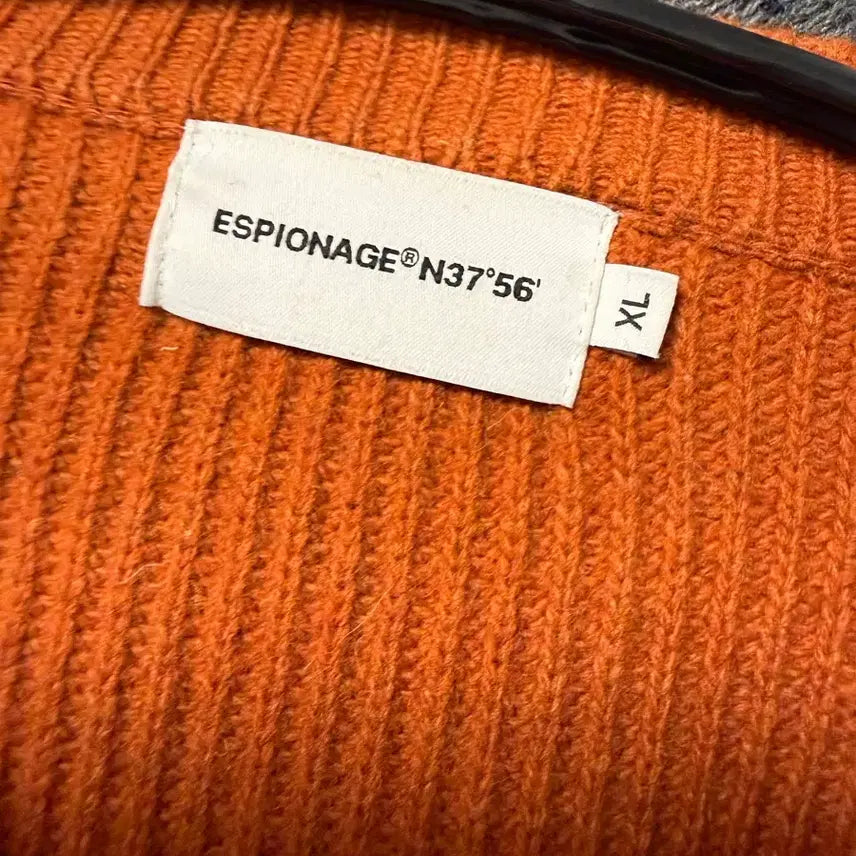 [BUNJANG] Espionage Miller Heavyweight Cardigan Orange XL / 에스피오나지 밀러 헤비웨이트 가디건 오렌지 XL