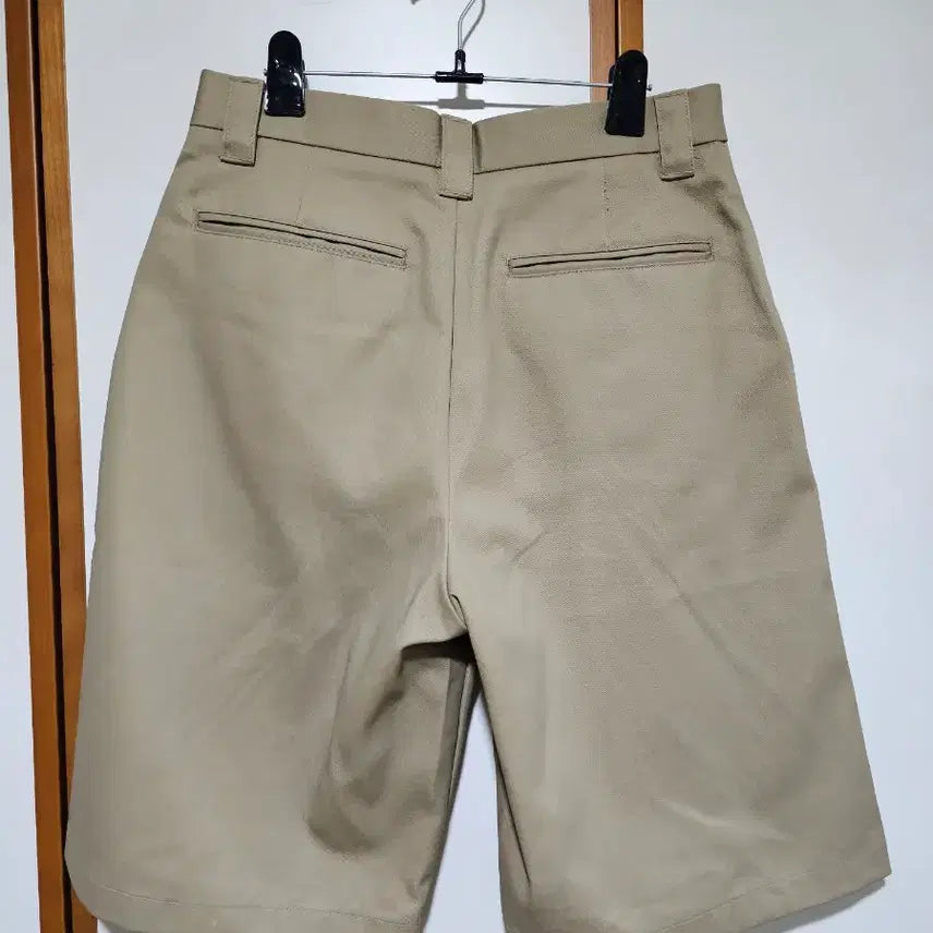 [BUNJANG] Musinsa Standard Heavyweight CP Wide Chino Shorts Beige / 무탠다드 헤비웨이트 CP 와이드 치노 쇼츠 베이지