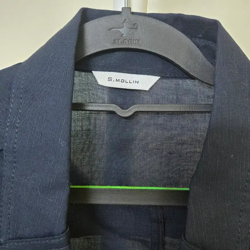 [BUNJANG] S.MOLLIN Navy Short Sleeve Jacket / S.MOLLIN 네이비 반팔 자켓