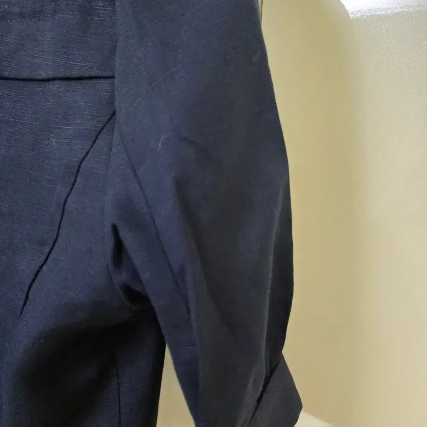 [BUNJANG] S.MOLLIN Navy Short Sleeve Jacket / S.MOLLIN 네이비 반팔 자켓