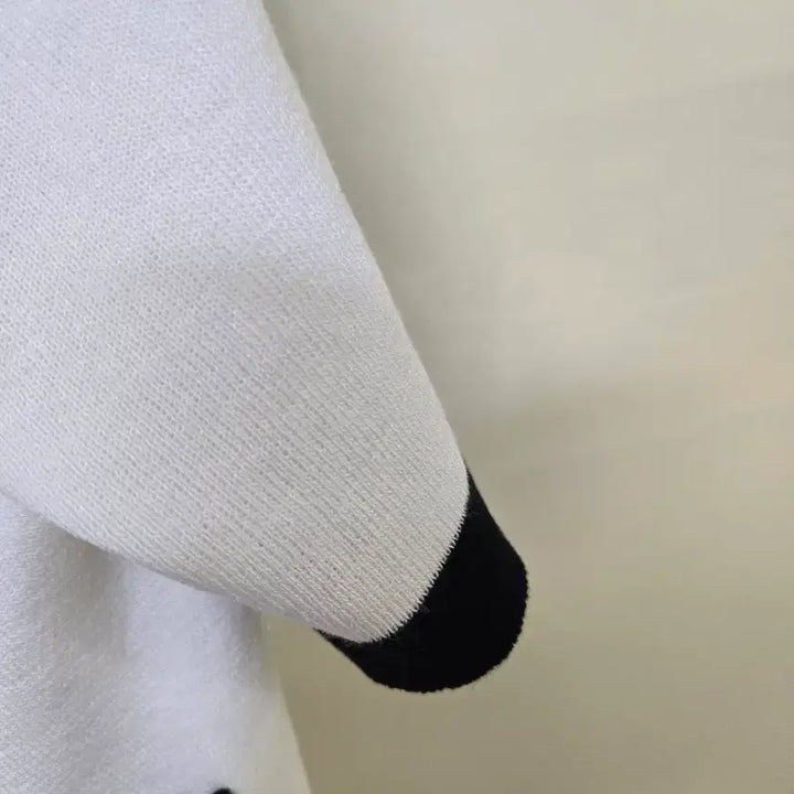 [SOLD OUT] 화이트 블랙 배색 반팔 가디건