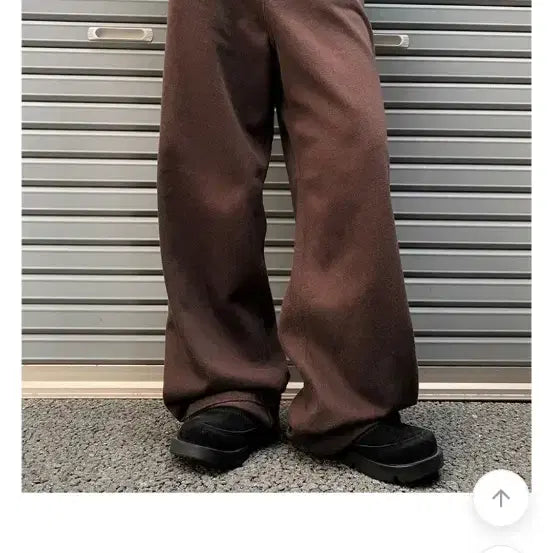 [BUNJANG] ANOTHERONE Chocolate Wide Cotton Pants / 애니원모어 초코 와이드 코튼 팬츠