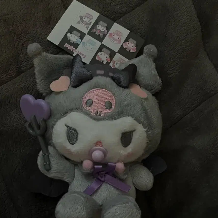 [BUNJANG] Sanrio Hello Kitty Kuromi Baby Devil Mascot Keyring / 산리오 키티 쿠로미 베이비데빌 마스코트 키링 돈키호테 정품