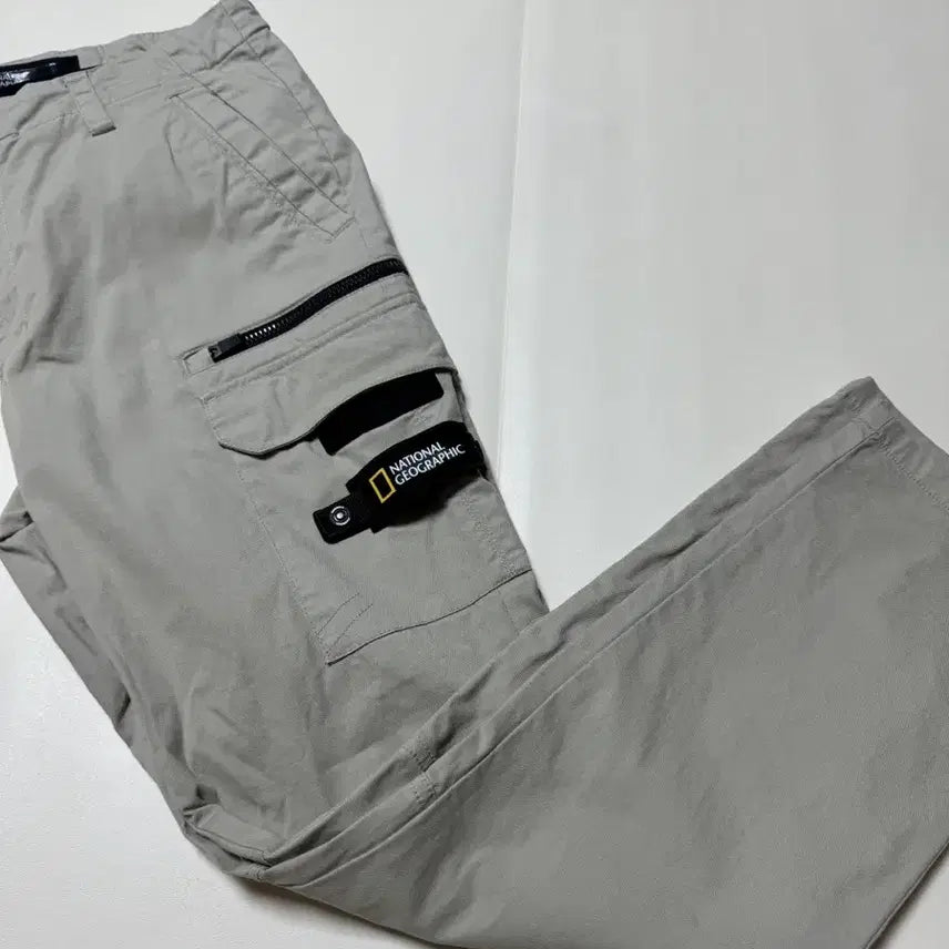 [SOLD OUT] (상태SS,판매11) 내셔널지오그래픽 카고 타누 스판일자바지34