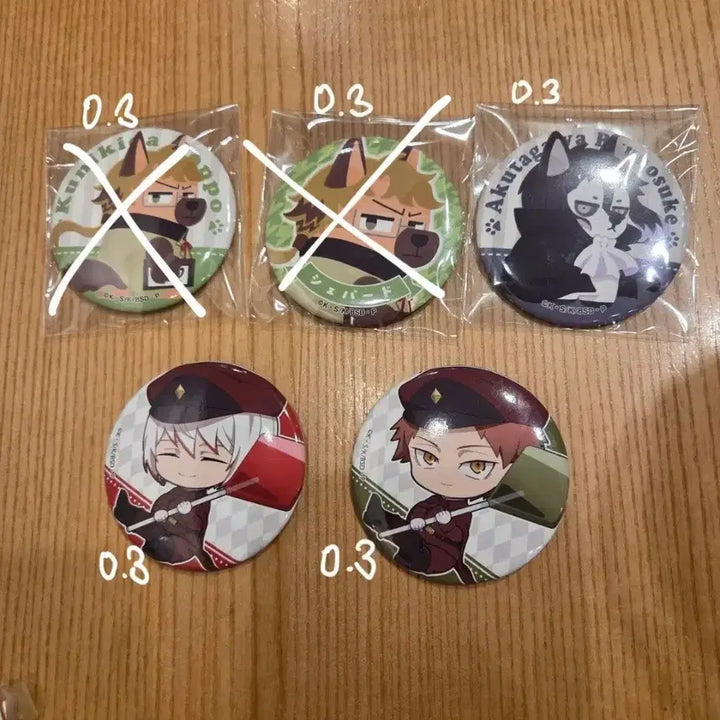 [BUNJANG] Bungo Stray Dogs Akutagawa Jouno Tachihara Can Badge / [판매] 문스독 아쿠타가와 죠우노 타치하라 캔뱃지