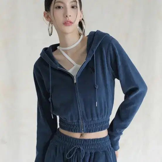 [SOLD OUT] 어반드레스 벨로아 후드집업 트레이닝 세트