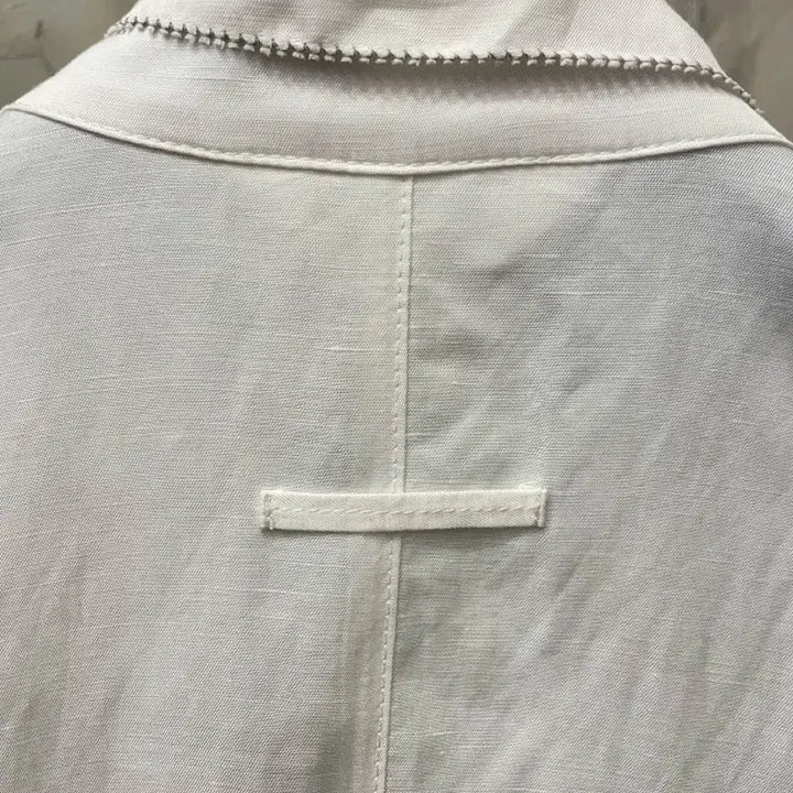 [BUNJANG] Italiana Rayon Linen Long Shirt Dress / 이따리아나 레이온 73%마 혼방 롱 셔츠 원피스 66~77