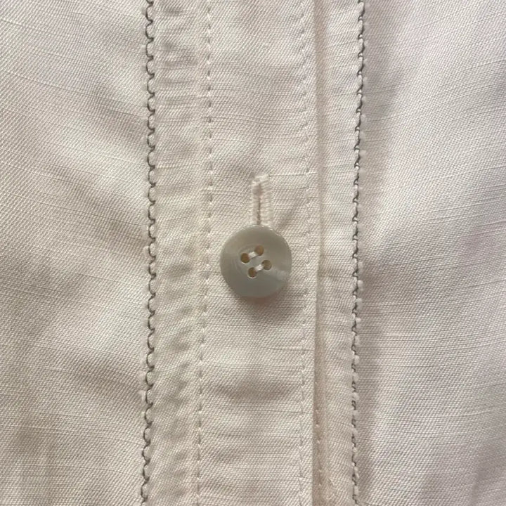 [BUNJANG] Italiana Rayon Linen Long Shirt Dress / 이따리아나 레이온 73%마 혼방 롱 셔츠 원피스 66~77