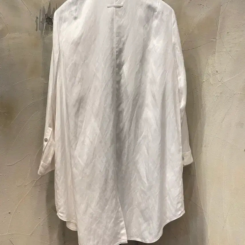 [BUNJANG] Italiana Rayon Linen Long Shirt Dress / 이따리아나 레이온 73%마 혼방 롱 셔츠 원피스 66~77