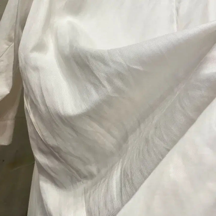 [BUNJANG] Italiana Rayon Linen Long Shirt Dress / 이따리아나 레이온 73%마 혼방 롱 셔츠 원피스 66~77