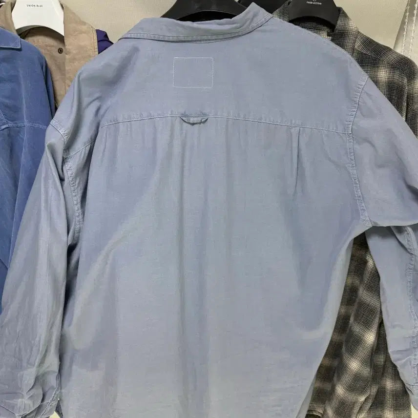 [BUNJANG] Pottery Cotton Oversized Pocket Shirt Mid Blue Size 4 / 포터리 코튼 오버사이즈 포켓셔츠 미드블루 4사이즈