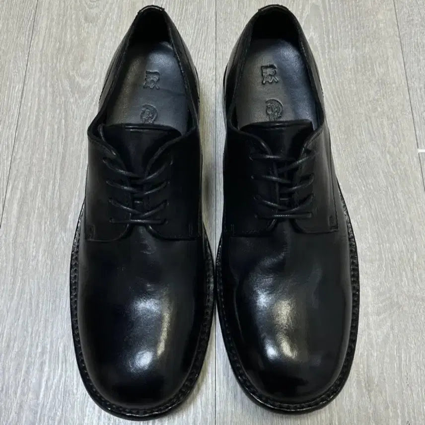 [BUNJANG] Yase First Cowhide Washing Derby Shoes Black 285 / 야세 퍼스트 카우하이드 워싱 더비 블랙 285 새제품