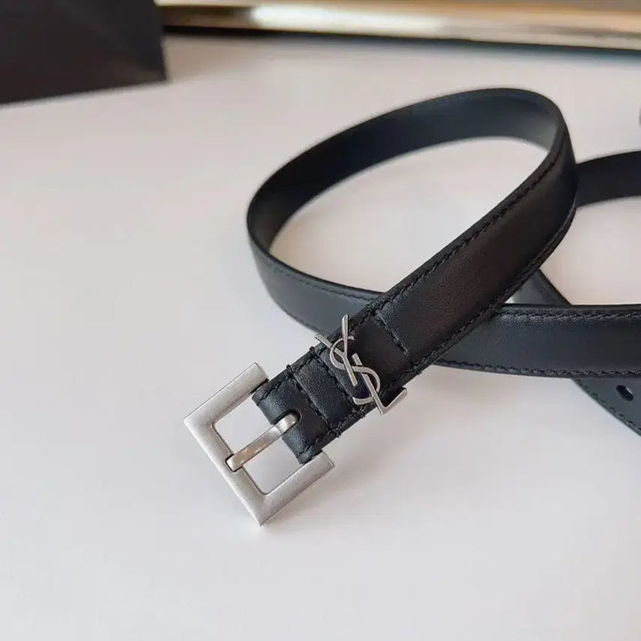 [BUNJANG] 생로랑 여성 벨트 2.0cm 폭 블랙 색상입니다 / 생로랑 여성 벨트 2.0cm 폭 블랙 색상입니다